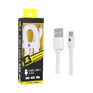 CABO TIPO C/USB A MACHO 5GB 1,2M BRANCO