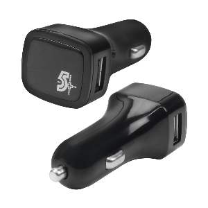 CARREGADOR CARRO USB 12V 2.1 A PRETO