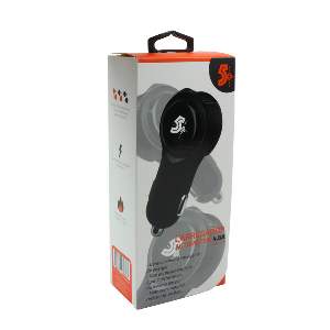 CARREGADOR CARRO USB 4.8A PRETO