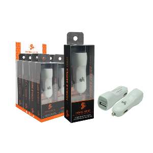 CARREGADOR CARRO USB QUICK CHARGE BRANCO